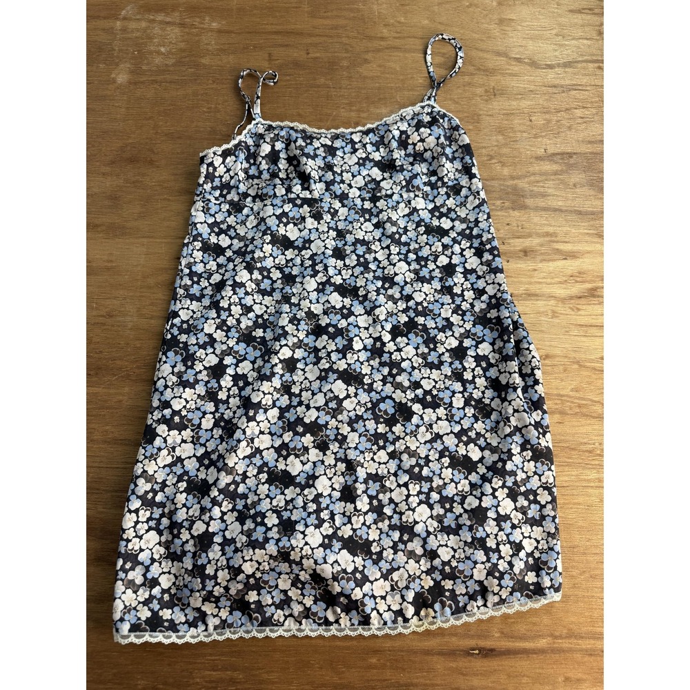 Aritzia Sunday Best Eloise Floral Satin Slip Mini Dress Chemise Women's XS